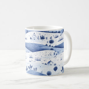 Cottagecore Platteland Toile Patroon Koffiemok