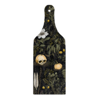 Cottagecore pompoen schedel snijplank