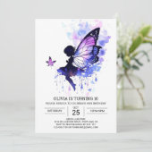 Cottagecore Princess Fairy Verjaardagsbedel Kaart (Staand voorkant)