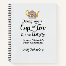 Cottagecore Queen Victoria Tea Quote Girl Boss Notitieboek