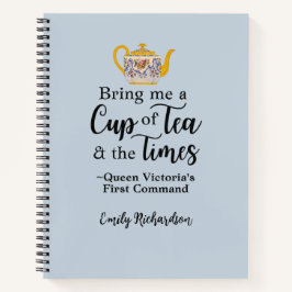 CottageCore Queen Victoria Tea Quote Royalty-vrij Notitieboek