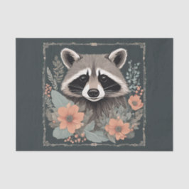 Cottagecore Raccoon Decoupage Tissuepapier
