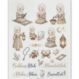 Cottagecore Ramadan Sticker Set | Moslim Planner