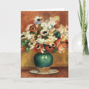 Cottagecore Renoir Bloemboeket Fijne Kunst Feestdagen Kaart
