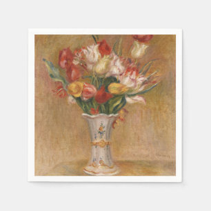 Cottagecore Renoir Bloemige Vintage Tulp Kunst Servet
