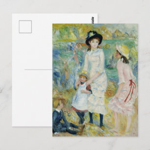 Cottagecore Renoir Kust Kindertijd Schilderij Briefkaart