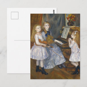 Cottagecore Renoir Muzikale Zusters Vintage Kunst Briefkaart