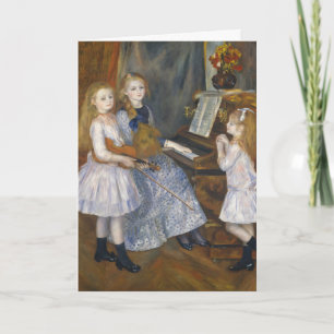 Cottagecore Renoir Muzikale Zusters Vintage Kunst Feestdagen Kaart