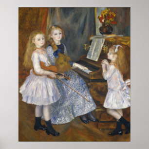 Cottagecore Renoir Muzikale Zusters Vintage Kunst Poster