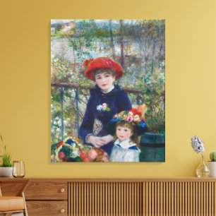 Cottagecore Renoir Zusters Tuin Landschap Canvas Afdruk