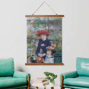 Cottagecore Renoir Zusters Tuin Landschap Hangend Wandkleed