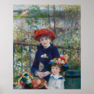 Cottagecore Renoir Zusters Tuin Landschap Poster