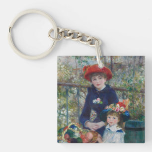 Cottagecore Renoir Zusters Tuin Landschap Sleutelhanger
