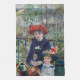 Cottagecore Renoir Zusters Tuin Landschap Theedoek