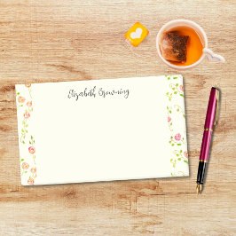 Cottagecore Roos Tuin Schattigee handgetekende Vin Post-it® Notes