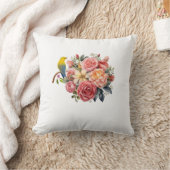 Cottagecore Roze Rozen Kussen (Deken)
