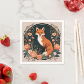 Cottagecore Schattige Fox Servet (Insitu)