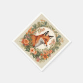 Cottagecore Schattige Fox Servet (Hoek)