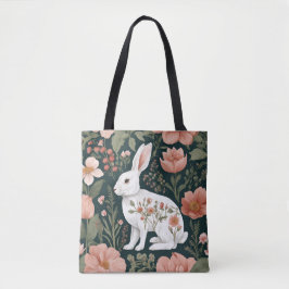 Cottagecore Schattige konijn Tote Bag
