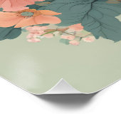 Cottagecore Schattigee wasbeer Perfect Poster (Hoek)