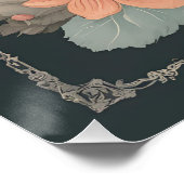 Cottagecore Schattigee wasbeer Perfect Poster (Hoek)