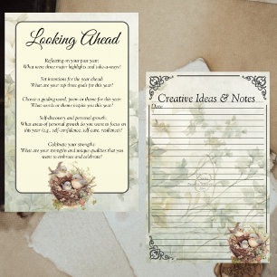 Cottagecore Soft Yellow Multomap Journal Prompt Pa