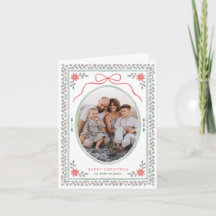 Cottagecore Strik Waterverf Hulst Kerst Foto