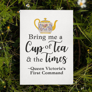 Cottagecore Tea Queen Victoria Quote Cute English Briefkaart