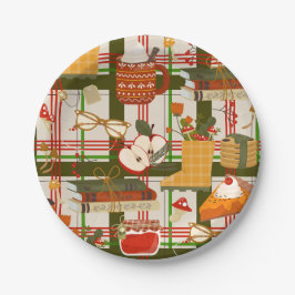 cottagecore thanksgiving cozy hygge apple book jam papieren bordje