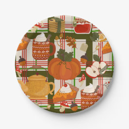 cottagecore thanksgiving gezellig hygge paddestoel papieren bordje