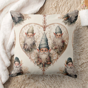 Cottagecore Tuinkabouter Vintage Waterverf Kussen