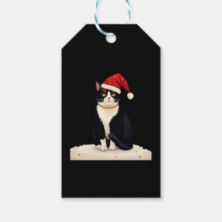 Cottagecore Tuxedo Kat Grappig Kerstmis Aesthetic  Cadeaulabel