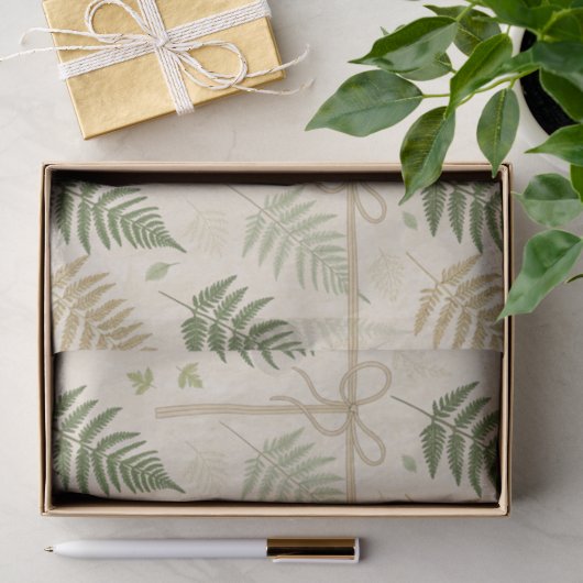 CottageCore varen laat print tissuepapier (Geschenk)
