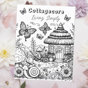 Cottagecore Villa en vlinders Kleur mij
