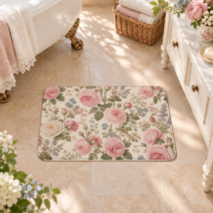 Cottagecore Vintage Engelse Rozentuin Badmat