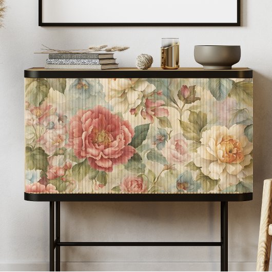 Cottagecore Vintage Rozen Bloemendecoupage Tissuepapier