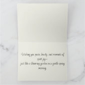 Cottagecore Vogelhuis met Bloementuin Kaart (Binnen)