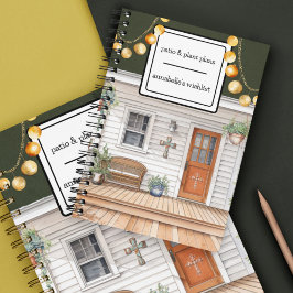 Cottagecore voorportiek met Planten Notitieboek