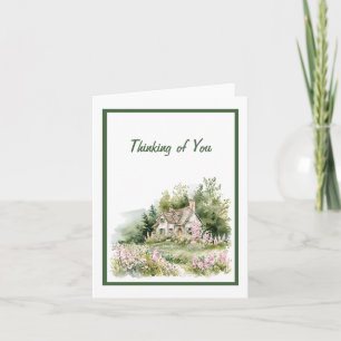 Cottagecore Waterverf Cottage Kaart