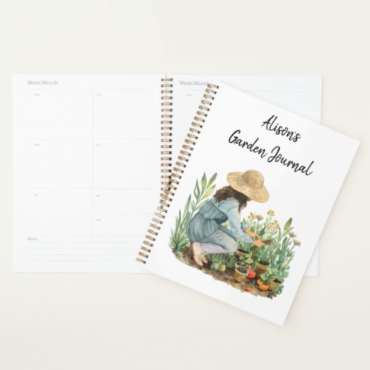Cottagecore Waterverf Tuinplanner Planner (Display)