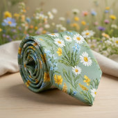 Cottagecore Wilde Bloemenweide Stropdas