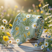 Cottagecore Wilde Bloemenweide Stropdas