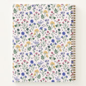 Cottagecore Wildflower Bow Notebook Notitieboek (Achterkant)