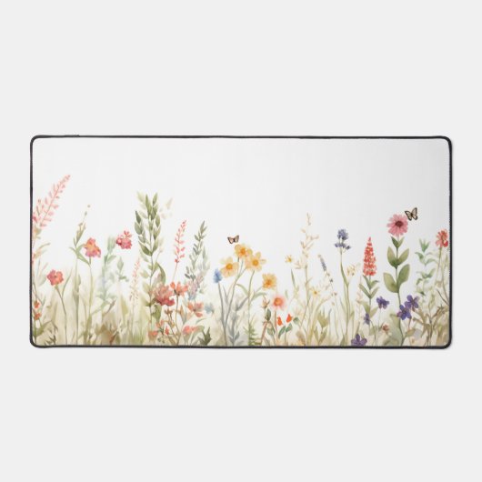 Cottagecore Wildflower Deskmat  Bloemen Bureaumat (Voorkant)