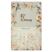 Cottagecore Wildflower Waterverf Art Kalender (Feb 2027)