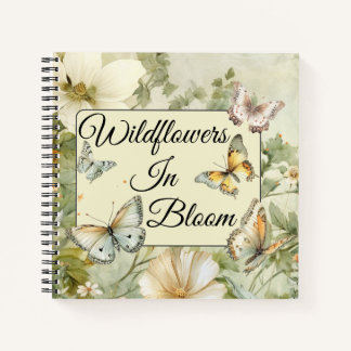 Cottagecore Wildflowers in Bloom Natuur Sketching Notitieboek