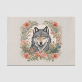 Cottagecore Wolf Decoupage Tissuepapier