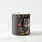 Cottagecore Wolf Koffiemok (Voorkant links)