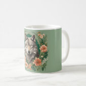 Cottagecore Wolf Koffiemok (Voorkant rechts)