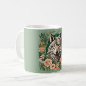 Cottagecore Wolf Koffiemok (Voorkant links)